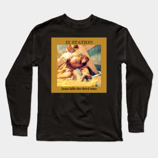 Stations of the Cross -  Via Crucis #9 of 15 Long Sleeve T-Shirt